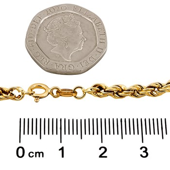 9ct gold 2.2g rope Bracelet